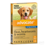 Advocate - Flea and Worm Treatment for Dogs 25kg+ (6 Pack) $73.50 Delivered @ PETstock