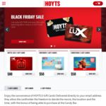 Save 15% off When You Load $50 or More on a Hoyts Gift Card @ HOYTS