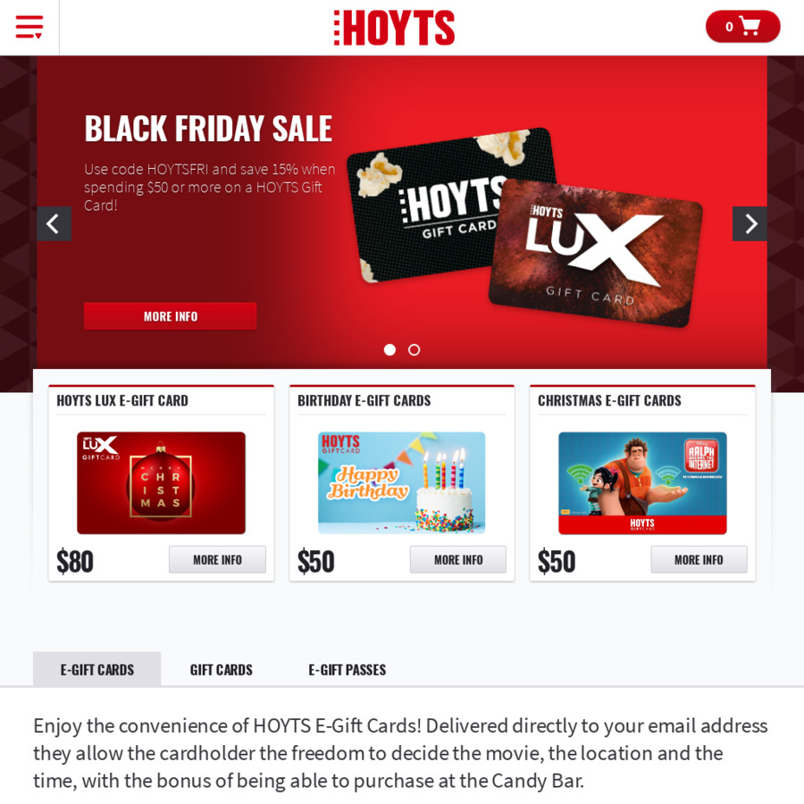 Save 15 off When You Load 50 or More on a Hoyts Gift Card HOYTS OzBargain Save 15 off When You Load 50 or More on a Hoyts Gift Card HOYTS OzBargain