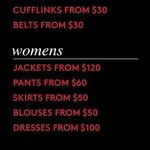 [VIC] Warehouse Sale - Suits from $300 @ Rhodes & Beckett, Melbourne CBD