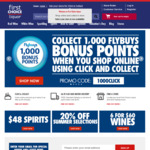 1000 Flybuys with Any Click & Collect Order @ First Choice Liquor
