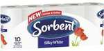 Sorbent Toilet Tissue White 10 Pack Half Price $3.75 ($0.375 per roll) @ Woolworths
