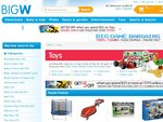Get $5 off when you spend $25 or more on TOYS on bigw.com.au - one day only