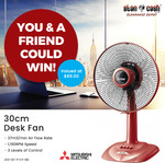 Win 1 of 2 Mitsubishi Desk Fans Worth $89 from Stan Cash