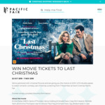 Win 1 of 10 Double Passes to The Film 'Last Christmas' at Event Cinemas from Pacific Fair / AMP Capital Shopping Centres