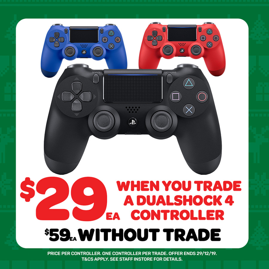 PS4] 4 Controller (All Colours) with 4 Trade in @ EB - OzBargain