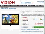 22 Inch Full HD 1080P LED TV with Built DVD Player & PVR - VS22LEDDVDP2 $219 + (Free Shipping)