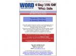 WORD 4 Day 20% Web Sale 17-20 May