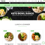 [QLD, NSW, ACT, VIC] Ready Made Meals $20 off Including Foodie Boxes + Delivery + New Keto Bowls @ Thrive