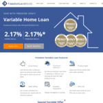 Variable Home Loans 2.17% p.a. (LVR ≤ 70%) / 2.39% p.a. (LVR ≤ 80%) Variable Rate /w Offset @ FreedomLend