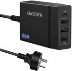 Choetech Type-C USB PD 72W 4 Port Charger $47.99 Delivered @ Choetech Amazon AU