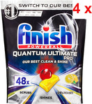 4x Finish Powerball Quantum Ultimate Pro Dishwashing Tabs 48 Pk for $62.78 + Free Delivery @ Sonalestore eBay