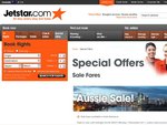 Jetstar Aussie Sale: Syd-Hamilton Island $89, Melb-Cairns $109, Bris-Adelaide $89, Loads More