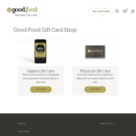 Good Food Restaurant Gift Card: 15% off Digital Gift Cards