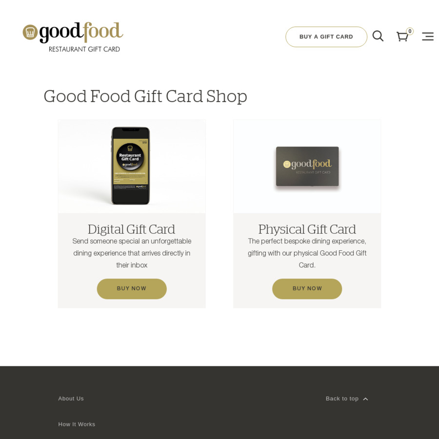 Good Food Restaurant Gift Card: 15% off Digital Gift Cards ...