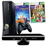 Xbox 4GB with Kinect and 2 Games $299 ($249 after $50 Cash Back) Free Shipping