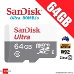 SanDisk Ultra 64GB MicroSD $9.99 + Delivery (Free Shipping Any 4 Items) @ Shopping Square
