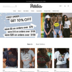 20% off Women's T-Shirts and Sweatshirts + US$9.95 Delivery @ Petebin