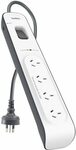 Belkin Surge Board 4 Outlet BSV400au2M $29, 6 Outlet (Sold Out) $34.99 + Shipping ($0 with Prime) @ Amazon AU