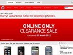 Vodafone March Clearance Sale - Galaxy S, Desire Z, Salsa, Xperia Ray $0 on $19 Cap
