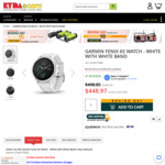Garmin Fenix 6S Watch - White with White Band $448.97 Delivered @ Ryda