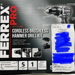 Ferrex Pro 20v Cordless Brushless Hammer Drill Kit for $79.99 @ ALDI