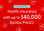 Earn up to 140,000 Qantas Points (after 60 Days Qualifying Period) @ Qantas Health Insurance