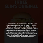 [NSW] Free Slim’s Original Burger for New App Sign-up @ Slim's Quality Burgers