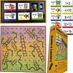 Snakes and Ladders Maths Edition Board Game with Fun Times Tables Flash Cards, $24.90 (Was $34.95) Delivered @ Learnify eBay AU