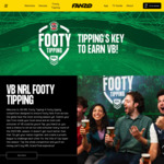Enter NRL Footy Tipping in a Participating Venue, Get 1 Free Schooner of VB / 2-for-1 VB Voucher outside of Venue @ Fanzo (App)