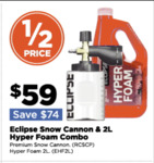 Eclipse Premium Snow Cannon & 2L Hyper Foam Combo $59 + $12 Delivery ($0 C&C/ in-Store) @ Repco