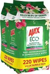 [Prime] Ajax Eco Disinfectant Cleaning Wipes, Bulk 220 Pack (Vanilla and Berries) $9.49 ($8.54 S&S) Delivered @ Amazon AU