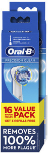 50% Off Oral-B Precision Clean Electric Toothbrush Refill 16-Pack $53 ...