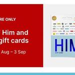 10% off TCN HIM and The Cinema Gift Cards @ Target