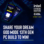 Win God Mode DP to IEM Sydney 2023 Worth $2,798 + $500 Travel Voucher or 1 of 2 DPs to IEM Sydney 2023 from Intel ANZ