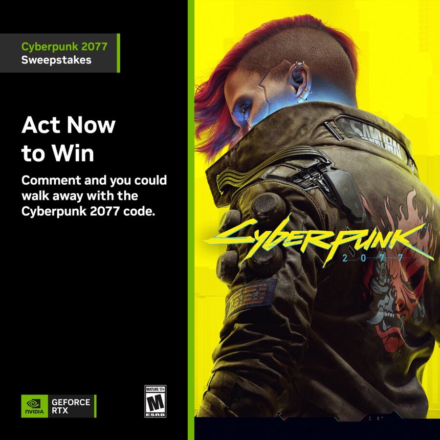 Win Cyberpunk 2077 Codes and Experience NVIDIA DLSS 3.5 and Full Ray Tracing from Nvidia ANZ