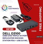 [Used] Dell D3100 USB3 UHD Triple 4K Port Replicator HDMI with PSU $69.95 Delivered @ Ahz421 via eBay