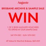 Win 1 of 5 $200 Auguste Vouchers to Spend at The Sample Sale at Brisbane from Auguste The Label