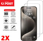 50% off 2-PCs Glass Pro+ Screen Protectors for iPhone All Models $3.99 (RRP $7.99) Delivered @ AusHappyDeal eBay