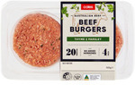 Burger 4pk, Sausage 8pk or Chipolata 16pk Varieties (Beef, Lamb, Chicken, Pork) 400g-550g 2 for $10 @ Coles