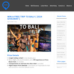 Win Return Flights for 2 from Adelaide to Bali, 4 Nights Hotel from The WhoseWhere App