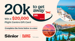 Win a $20,000 Flight Centre Gift Card from The Senior