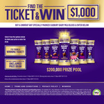Win $1000 from Cadbury Find The Ticket & Coles (Total $200,000)