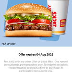 Whopper and Medium Coke for $6 @ Hungry Jacks (App Required)