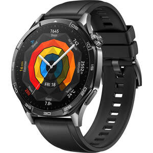 Huawei Watch GT 5 46mm, Stainless Steel Case, Black Fluoroelastomer Strap $299 (Was $429) + Postage ($0 C&C/ in-Store) @JB Hi-Fi