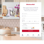 Win a KitchenAid Wildflower Stand Mixer for You and a Friend Worth $949 Each from KitchenAid