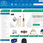 20% off on All Cricket Bats and 15% off on All Cricket Shoes