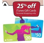 25% off iTunes Gift Cards @ Myer. Starts Tomorrow - Ends 21st April