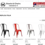 $70 off: Replica 46cm Tolix Stools - $155 for 4 ($38.75 EACH) + Shipping @ Stools & Chairs
