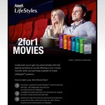 2 for 1 Movies with Ansell LifeStyles Condoms (From $12.50 to $21.50)